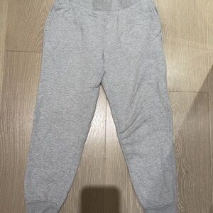 TNA CozyAF Fleece Joggers in Light Gray